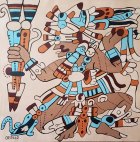 Mayan Warrior in Ceremonial Attire